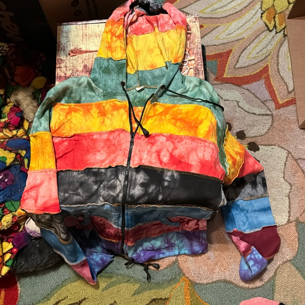Super fun colorful hoodie